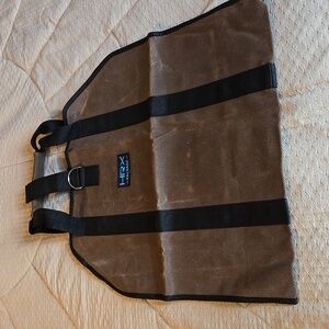 Canvas wood carrier, brand new